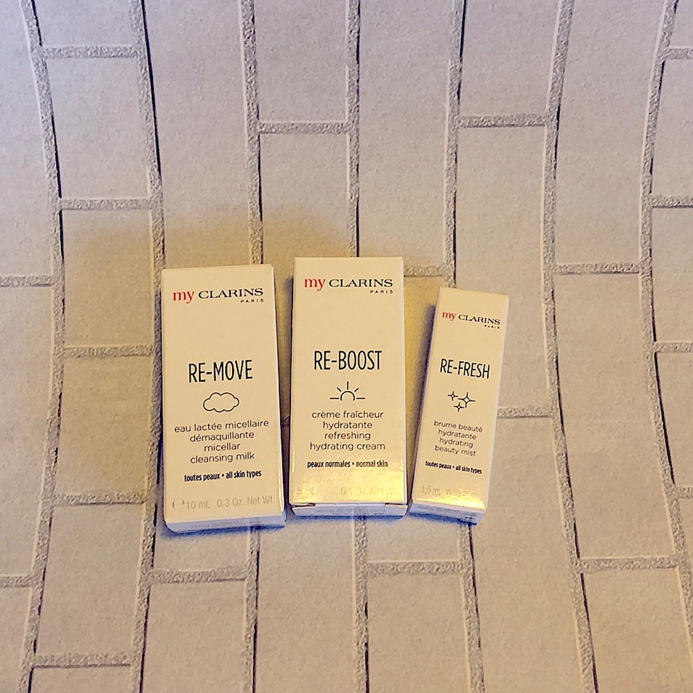 My Clarins travel skincare set